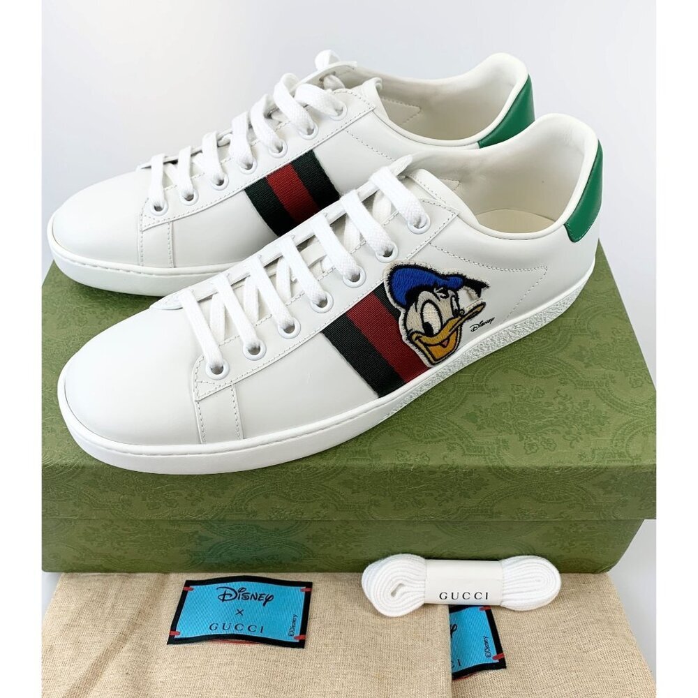 NIB Gucci Disney X Gucci Donald Duck Ace Sneaker SIze 39 - Picture 11 of 11